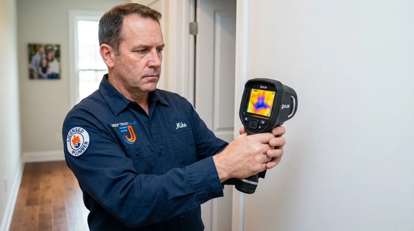 Thermal imaging leak detection by Johns Plumbing LLC in Lebanon